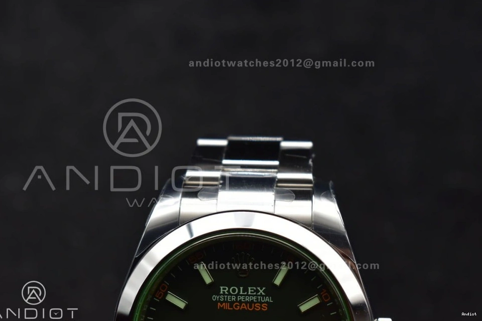 GV Edition 1:1 VSF Green Sapphire 904L Bracelet SS 904L SS Best Milgauss Black SA3131 116400 Real Dial on 0316